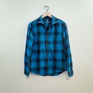 3/$20 Urban Pipeline vintage blue black plaid shirt Size M (unisex)